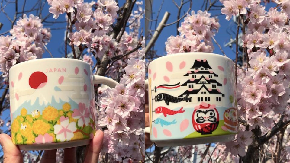 日本星巴克再推「櫻花富士山」限定杯！療癒粉黃配色，還有限定版富士山筆記本必收！