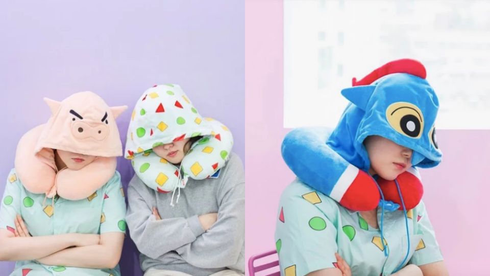 韓國「蠟筆小新」春夏最新聯名！「餅乾怪獸」睡衣、頸枕、床單組居家系列超燒