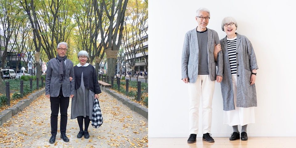日本「時尚老夫妻」bon與pon，結婚38年IG狂放閃，時髦穿搭吸粉80萬人！