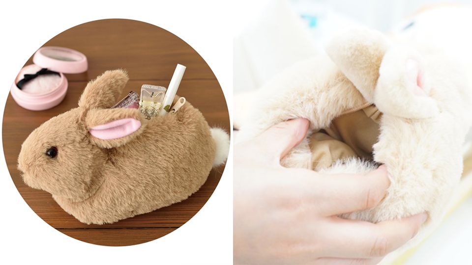 日本YOU+MORE!「兔寶寶化妝包」療癒感滿分！每隻都鬆軟到超欠捏～