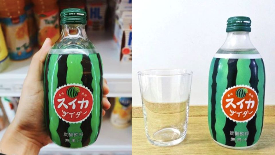 日本超夯「哈密瓜、西瓜汽水」全家獨家開賣！水果風味消暑爽口，復古玻璃瓶包裝超吸睛！