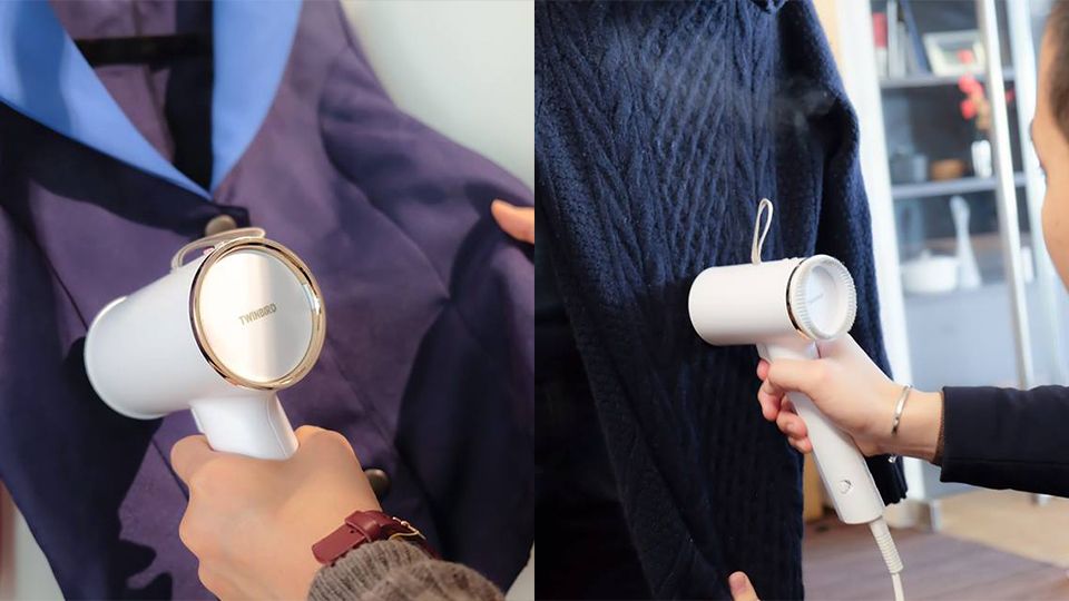 日本「TWINBIRD掛燙機」推出絕美新色:櫻花粉、粉藍、丁香紫,絕美外型CP值超高!網評:「比吹風機更輕巧!」