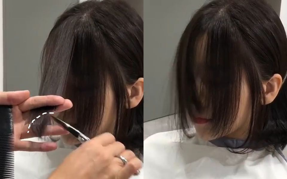 夏天瀏海貼臉超黏膩！韓國髮型師「八字瀏海」修剪技巧，加碼不沾臉整理方法