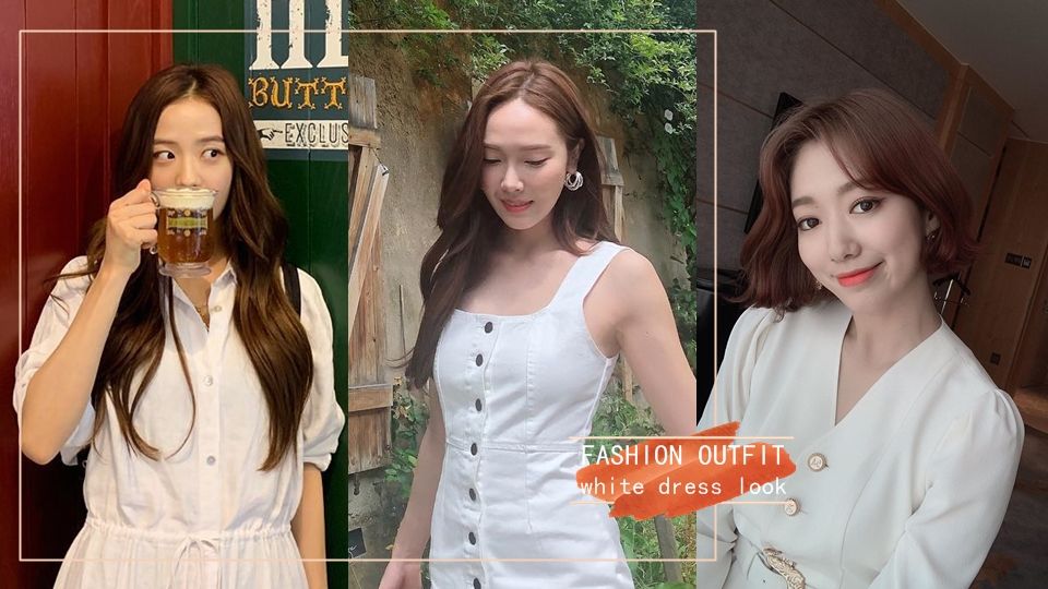 韓星夏季白色洋裝私服穿搭圖鑑！BLACKPINK、Jessica、李珠妍這樣穿不土、沒有村姑感！