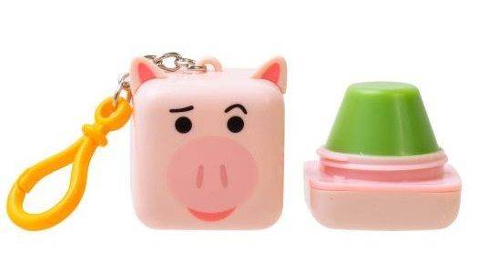 玩具總動員潤唇膏，方塊Q版胡迪、火腿豬、熊抱哥、阿布可愛又實用！