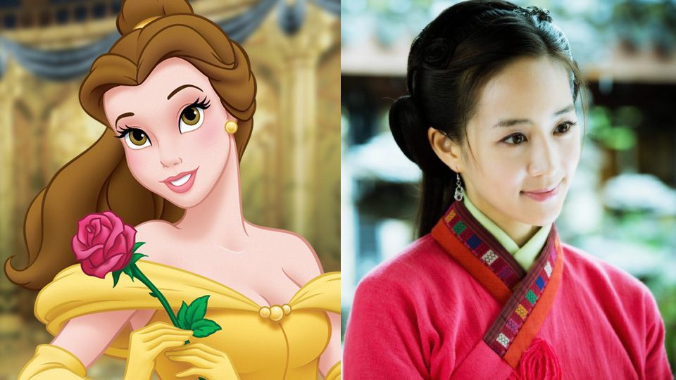 網推7位迪士尼公主「亞洲版」！熱巴根本茉莉公主本人，張鈞甯、楊紫也好搭