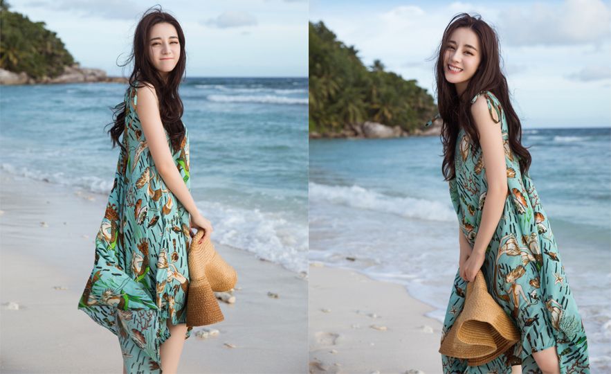 9女星「夏日度假」穿搭，劉亦菲、Lisa都選西裝，迪麗熱巴那件根本為大海而生