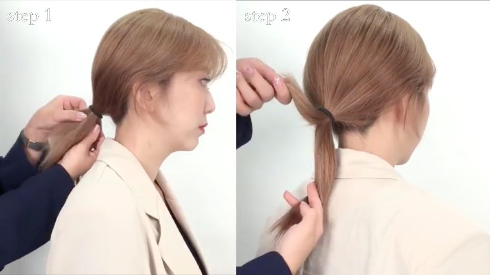 韓國設計師「隨性低包頭」4步驟教學！今夏韓星最愛綁，手殘黨也輕鬆會～