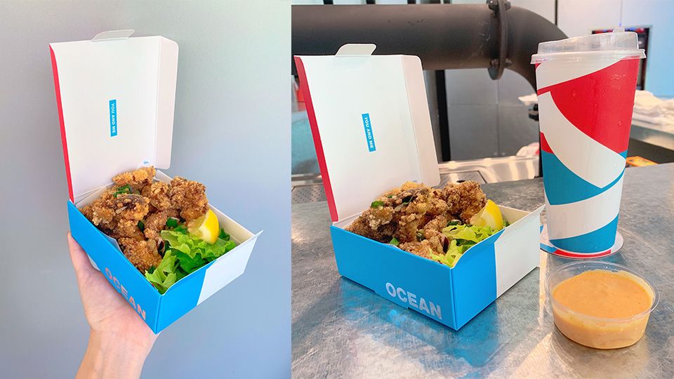華山快閃爆紅「OCEAN BOX炸魚薯條」正式進駐新光三越A11，最時髦的炸魚薯條盒隨時吃得到!