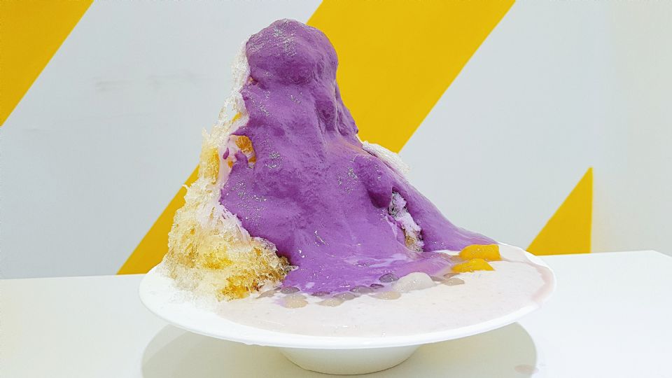 IG網紅店「JINJIN金金良甜」出新品！浮誇系的「芒果覆盆莓刨冰＆流沙紫薯芋泥冰」，夏天怎麼可以錯過？