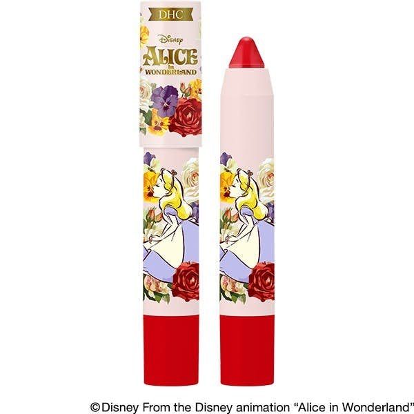 召喚愛麗絲迷！日本DHC推出「愛麗絲潤色護唇蠟筆」，經典卸妝油、護唇膏也變成夢幻愛麗絲包裝了！