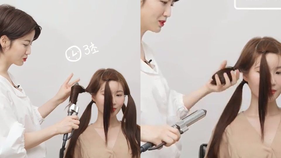 韓國髮型師居家電棒教學！5分鐘完成「無夾痕浪漫大波浪」，手殘黨也ok！