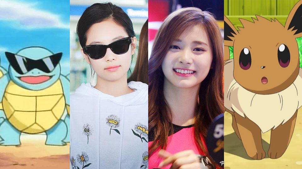 Jennie機場時尚被封「人間傑尼龜」！8韓星撞臉寶可夢，金希澈髮型竟神似「傳說中的寶可夢」