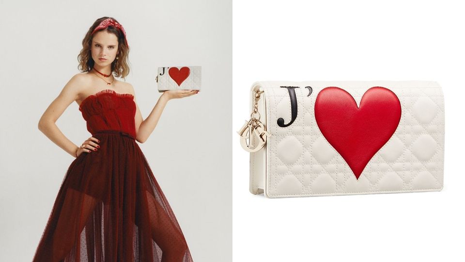 Lady DIOR經典包款推出「愛心款」！Dior Amour愛心系列，立體花紋馬鞍包也太美了吧！