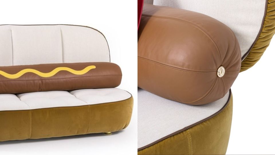 超獵奇「大亨堡沙發」、「漢堡單人椅」，搭配逼真的番茄、黃瓜抱枕，一推出就賣到缺貨！