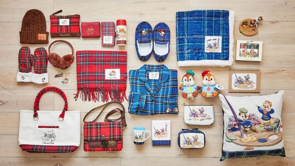 奇奇蒂蒂粉絲注意！日本Disney store奇奇蒂蒂秋季限定，滿滿蘇格蘭格紋，讓你的秋天充滿溫暖氛圍！