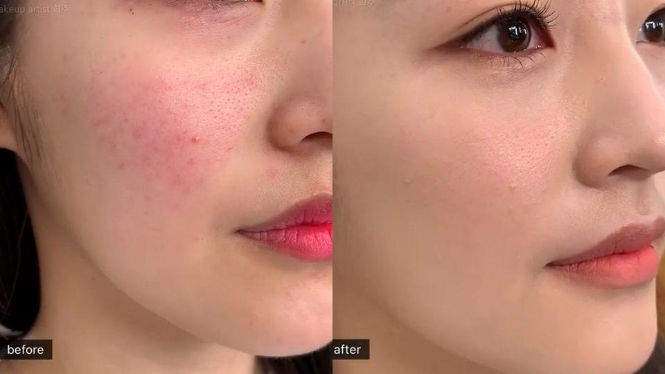 韓國彩妝師「泛紅浮粉」上妝法！上完超遮不斑駁、無瑕如開美肌，持妝力還大幅提升！