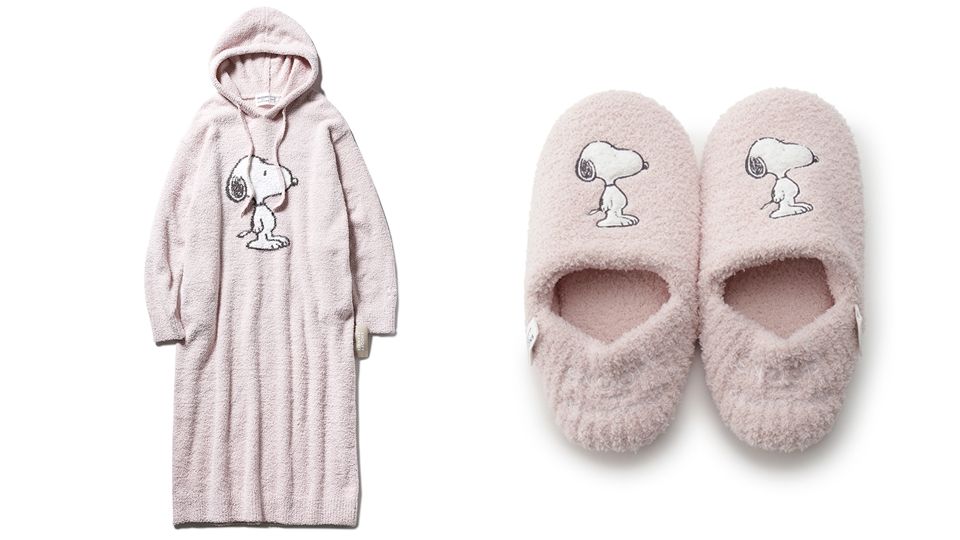 GELATO PIQUE X SNOOPY聯名居家服！絨毛材質的史努比睡衣、室內拖鞋，絕對是冬日居家必備夥伴！