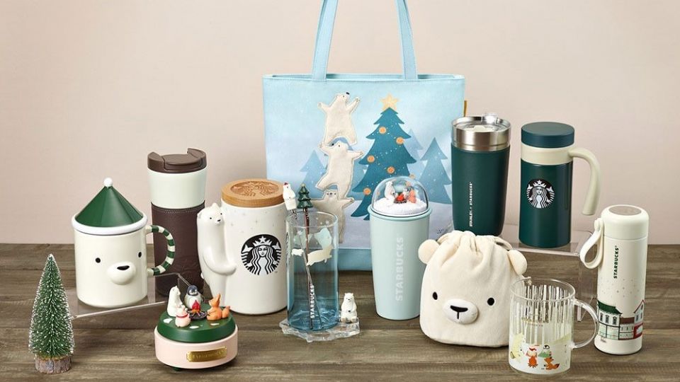 韓國星巴克「冬季北極熊系列」！聖誕綠+北極熊設計元素，逾50款超萌熊熊杯暖心上市！