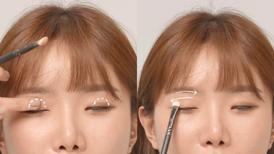 韓國彩妝師「眼影暈染」技巧！眼窩範圍、調整眼型暈染方法，加碼讓眼影不積線的持妝技巧