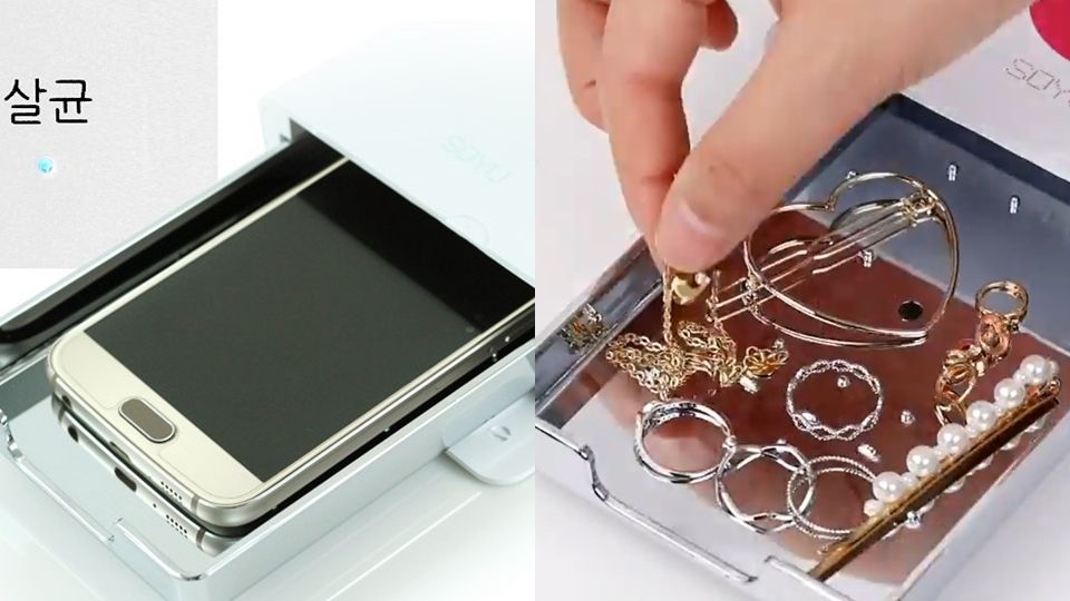 痘痘人必備！韓國Artbox「多功能手機消毒機」可以邊充電邊消毒，還能幫飾品、刷具殺菌！