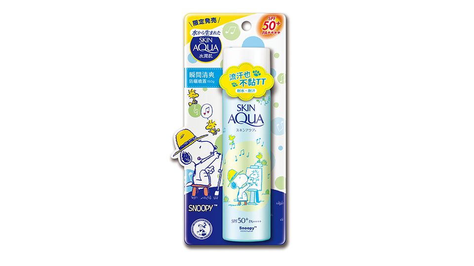 曼秀雷敦✖️SNOOPY 超可愛水潤肌防曬限定版！6款包裝台灣獨賣！