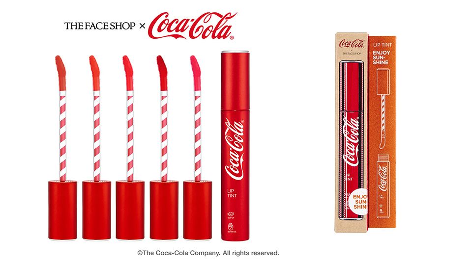 THE FACE SHOP X 可口可樂超可愛聯名！底妝、眼影、唇膏通通有，邊化妝邊喝可樂94開心！