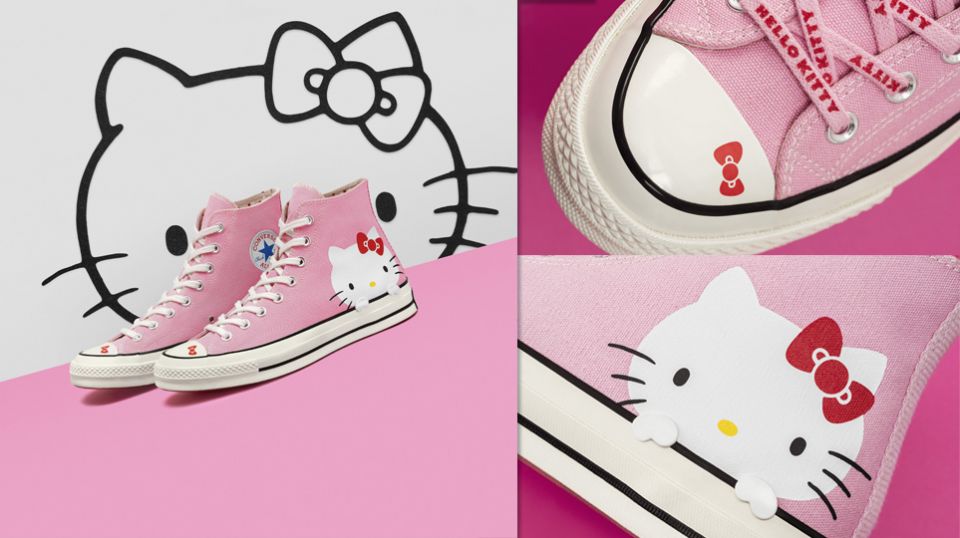 Converse把可愛風吹向潮流街頭，Hello Kitty系列強勢登場！