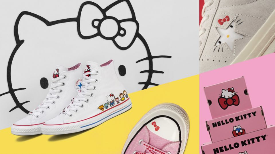 Converse把可愛風吹向潮流街頭，Hello Kitty系列強勢登場！