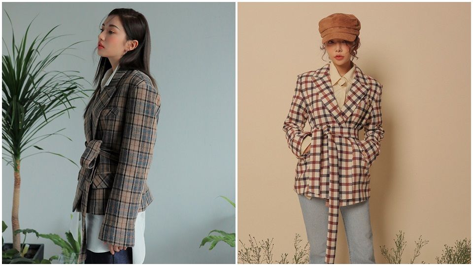 Krystal和韓藝瑟都穿上的「格紋西裝外套」，秋冬必買!