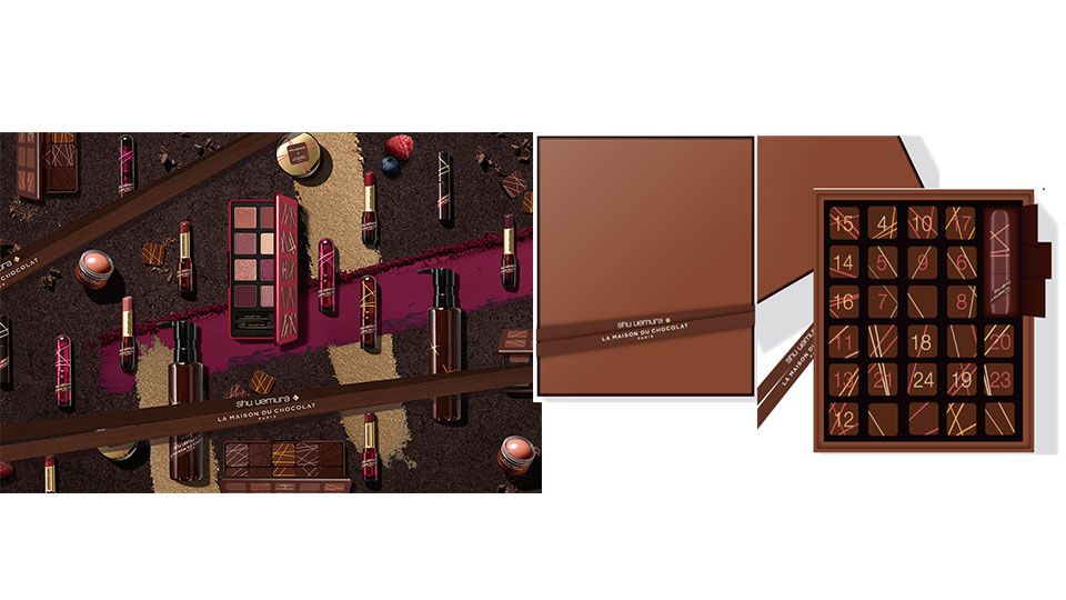植村秀推出倒數月曆巧克力潮色驚喜禮盒 讓你潮翻整個冬天！