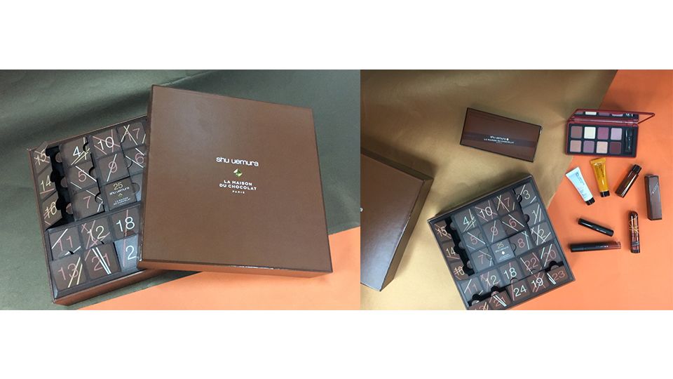 植村秀推出倒數月曆巧克力潮色驚喜禮盒 讓你潮翻整個冬天！