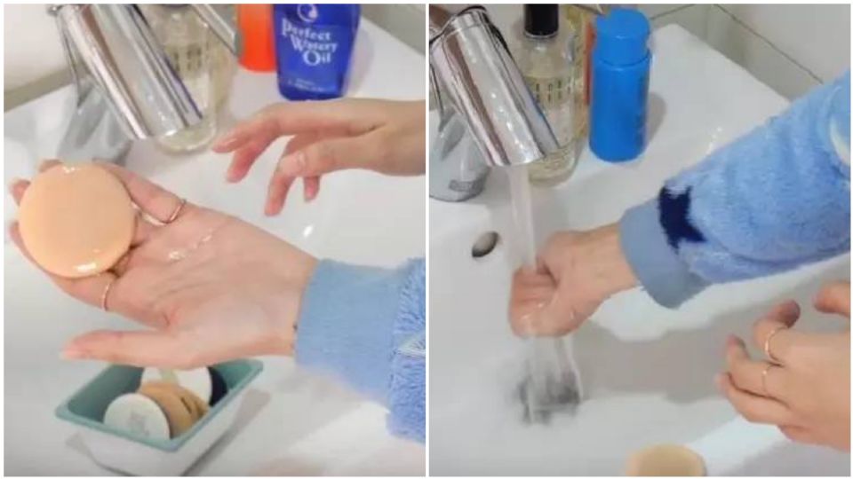 別拿「細菌培養皿」上妝！這樣洗粉撲才正確，加碼推薦爆紅粉撲清潔劑！