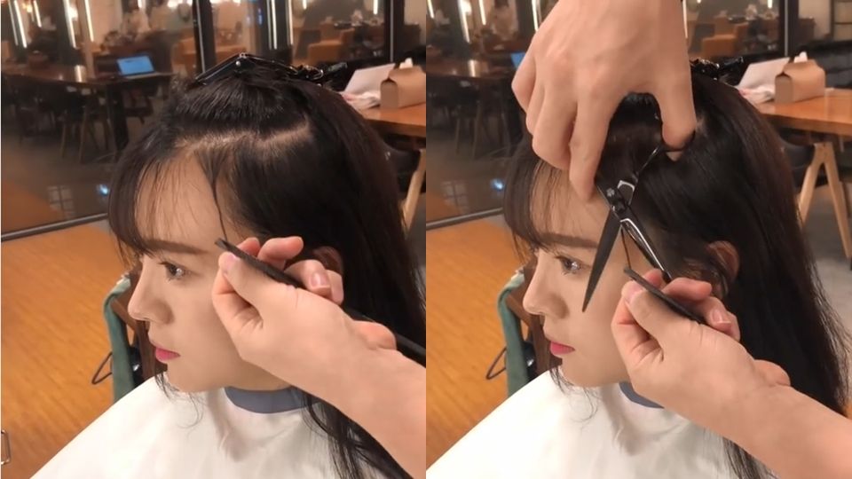 韓國髮型師剪劉海都用這招！夾子夾上、轉一轉，瀏海就剪好了？