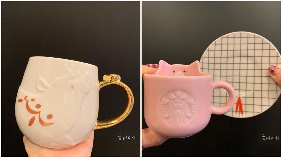 星巴克「豬豬杯」新品太可愛，竟然還有小豬杯套、吊飾，小豬隨行卡必搶！