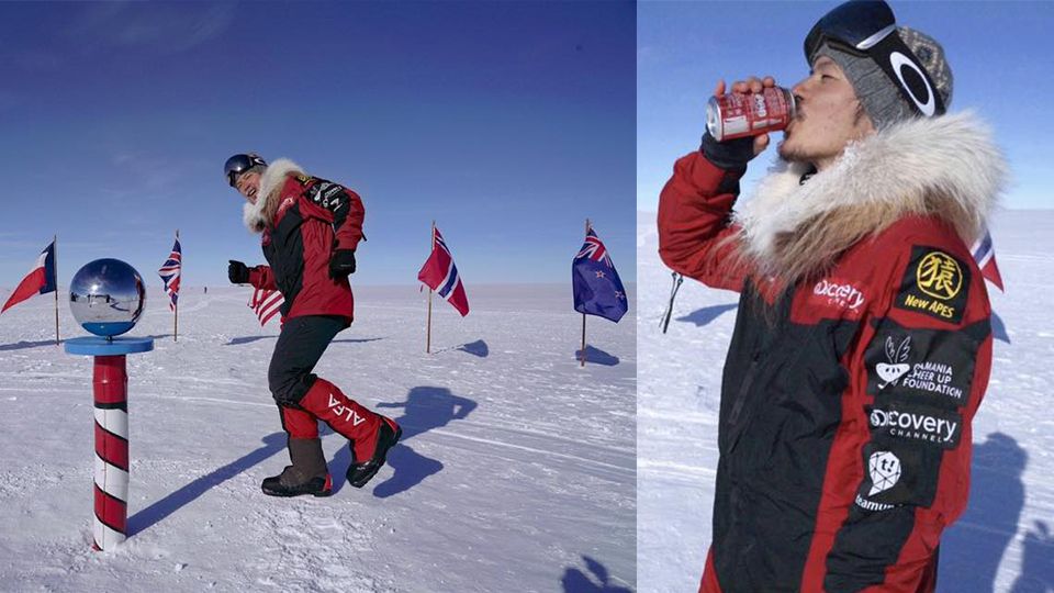 宥勝成功征服南極！失聯一個多月，愛妻小嫻飛過半個地球驚喜迎接
