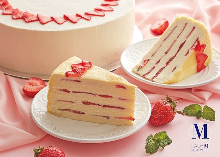 Lady M 快閃店來了，草莓季必吃口味「草莓千層蛋糕」這裡吃得到！還有整顆蛋糕要送給你