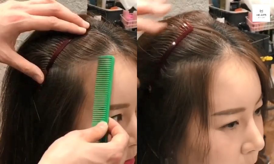 微禿女孩必學！韓妞超強「髮際線整型」技巧，髮量暴增還超自然！