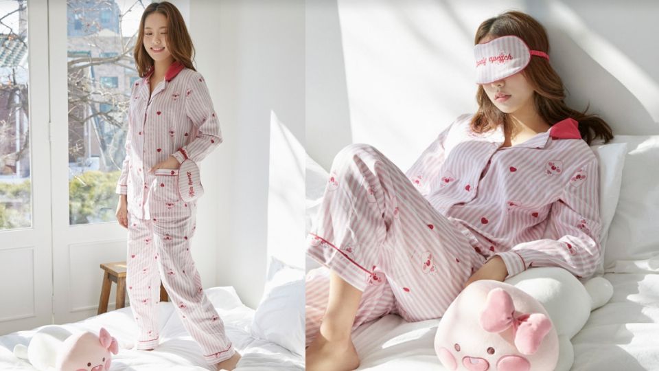 RYAN萊恩好友出擊！韓國APEACH桃子周邊夢幻商品，整套睡衣cp值好高！