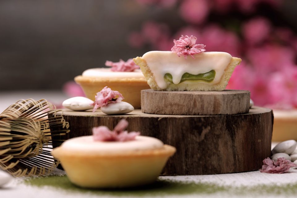 日本甜點品牌「安普蕾修Sweets」推櫻花季期間限定甜點，櫻花抹茶白豆起士塔、伯爵茶黑糖麻吉起士塔超美味！