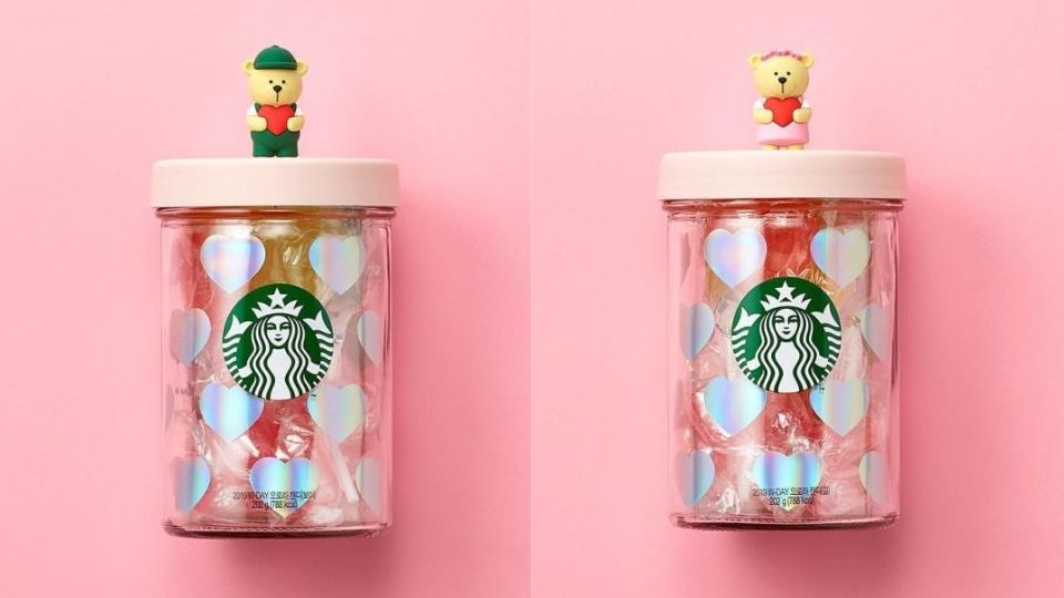 韓國星巴克白色情人節再出擊！限定極光「糖果罐」杯蓋還是超萌熊熊，讓人少女心噴發！