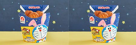  哆啦A夢粉絲看過來！LAWSON便利商店推出哆啦A夢系列商品，造型和果子、果凍、炸雞通通必吃啊~
