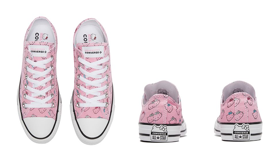 Hello Kitty x Converse聯名鞋，滿滿凱蒂貓彩繪，少女心爆棚啦！
