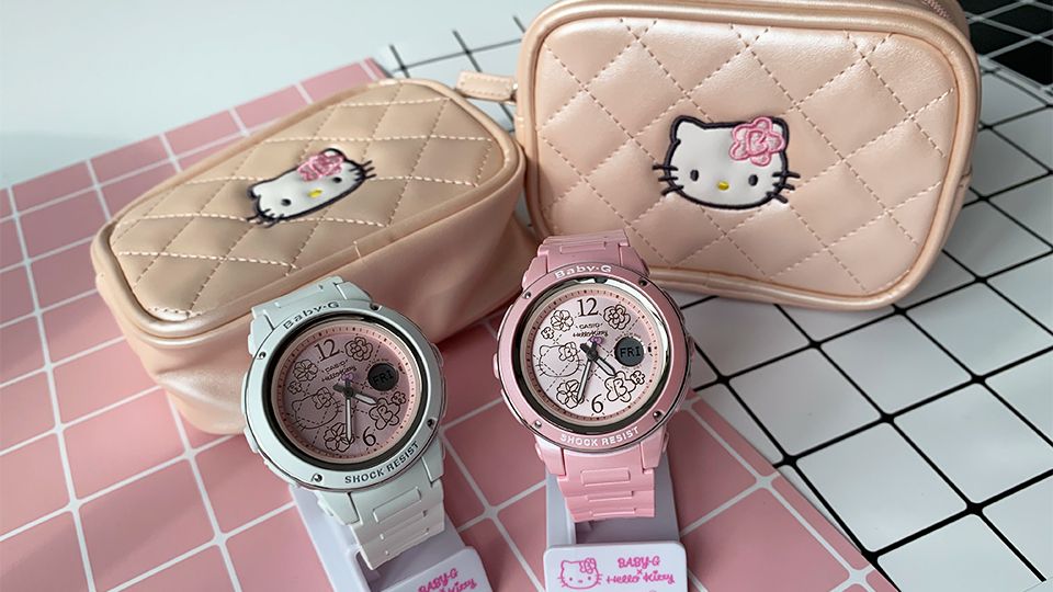 Hello KittyＸBABY-G限量手錶！粉嫩可愛色系，少女心都爆發了～