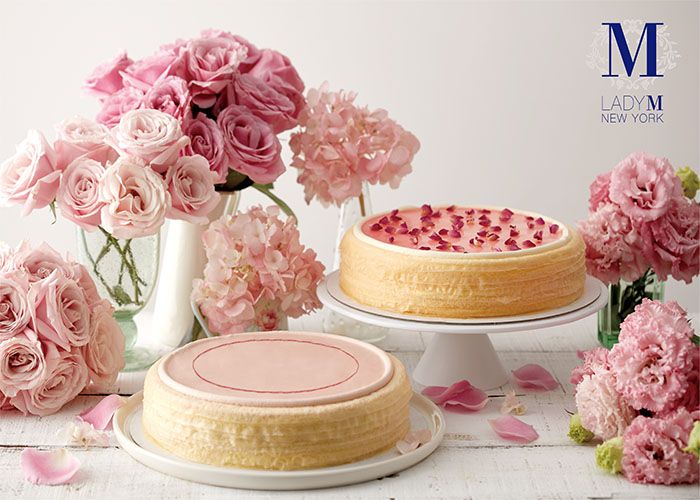 lady M推春季新品「櫻花莓果千層蛋糕」、「玫瑰千層蛋糕」