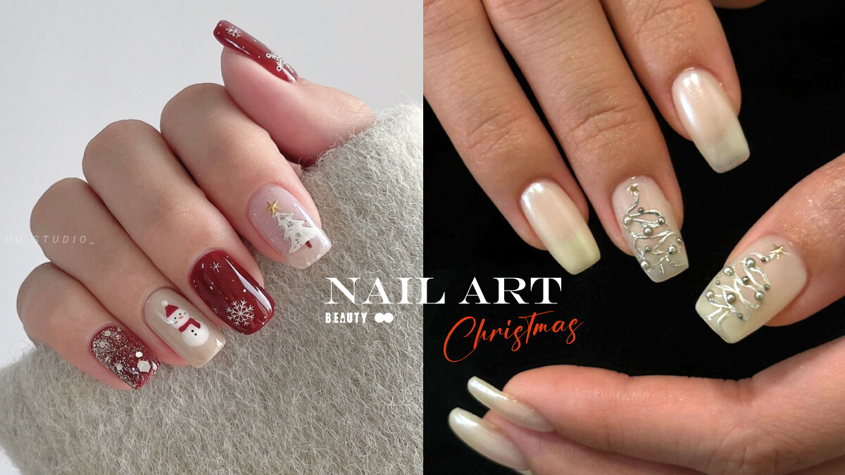 2024「聖誕美甲款式」範本合集！線條聖誕樹、金色雪花貓眼必做、融化雪人實在太可愛！