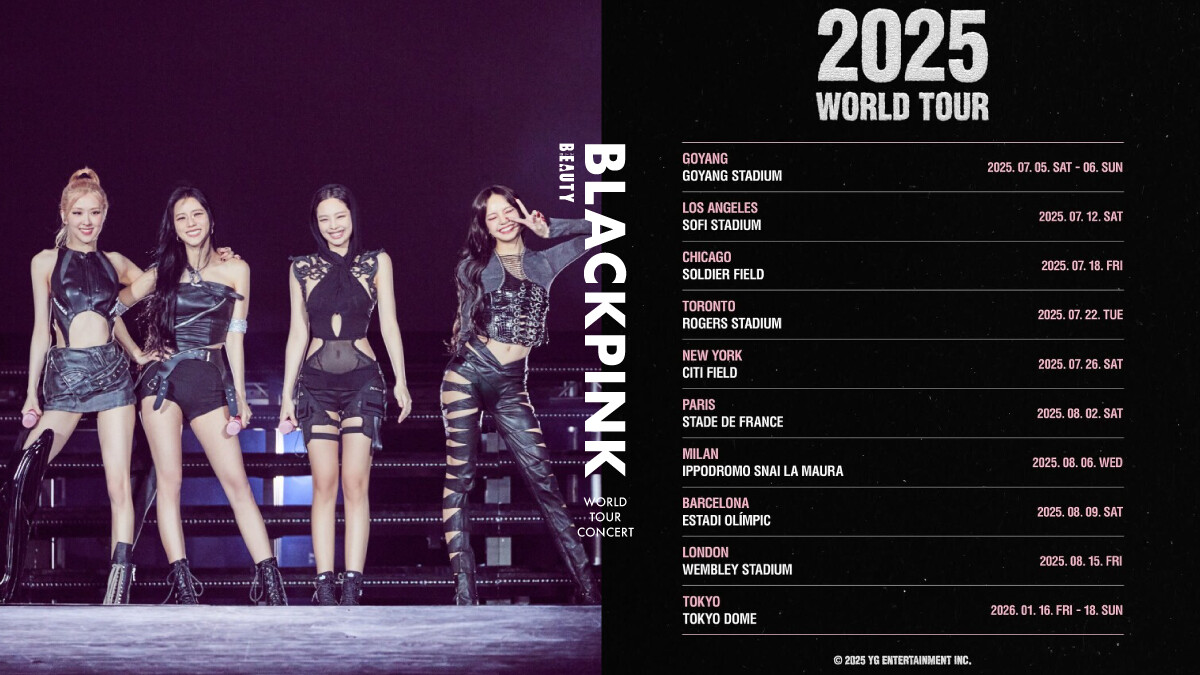2025 BLACKPINK 世巡演唱會確定！門票開賣資訊、地點公開，13場次「這天」準時開搶！