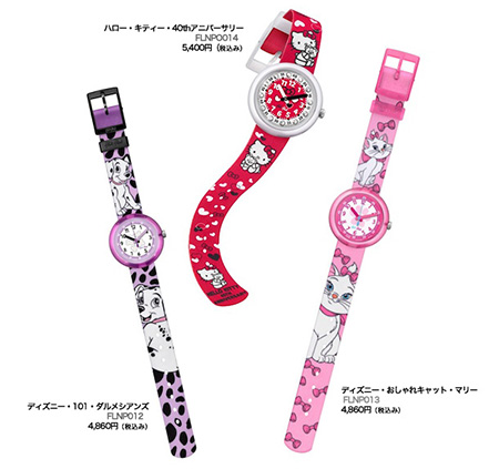 Hello Kitty跟瑪麗貓等人氣角色都成為了手錶！