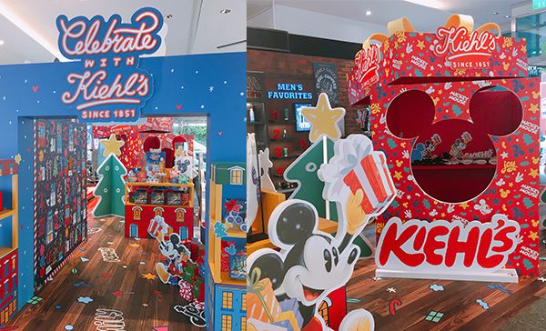 Kiehl's超夢幻米奇聖誕樂園開幕！還有放大版倒數聖誕月曆免費戳戳樂