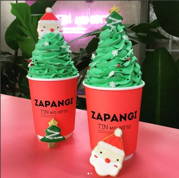 韓國聖誕飲料超萌！飲料上有聖誕樹、聖誕老公公讓人捨不得喝啦